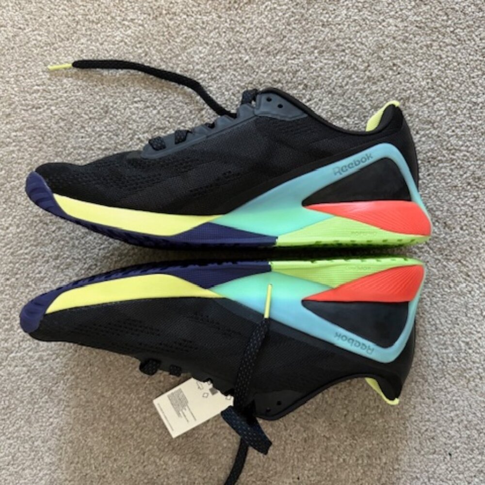 Reebok Nano X1 Training Shoes – Black/Neon – Men’s Size 12 – NWT